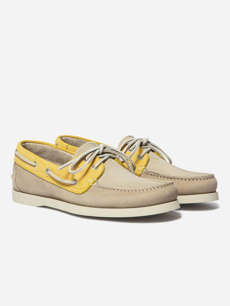 Chaussures bateau homme PHENIS Beige / Mimosa 4/5