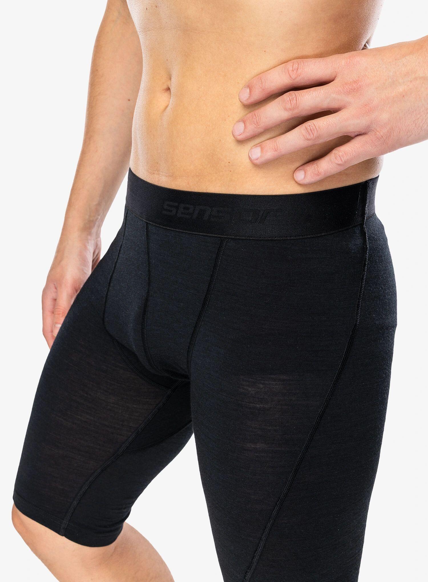 SENSOR Bokserki męskie Merino Air Men Boxers Long black-S 5/6