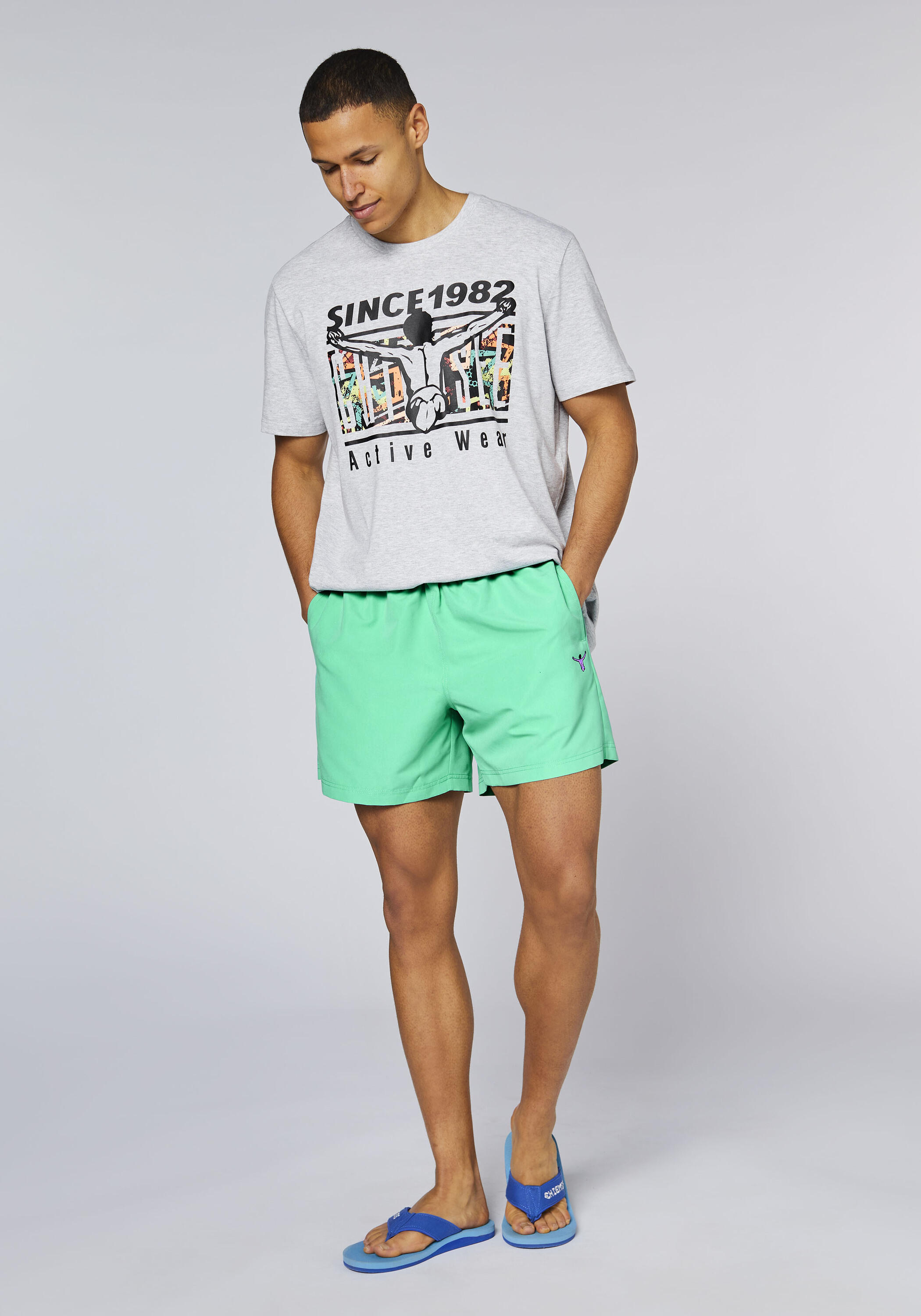 Badehose mit Front- und Rückenprint 5/7