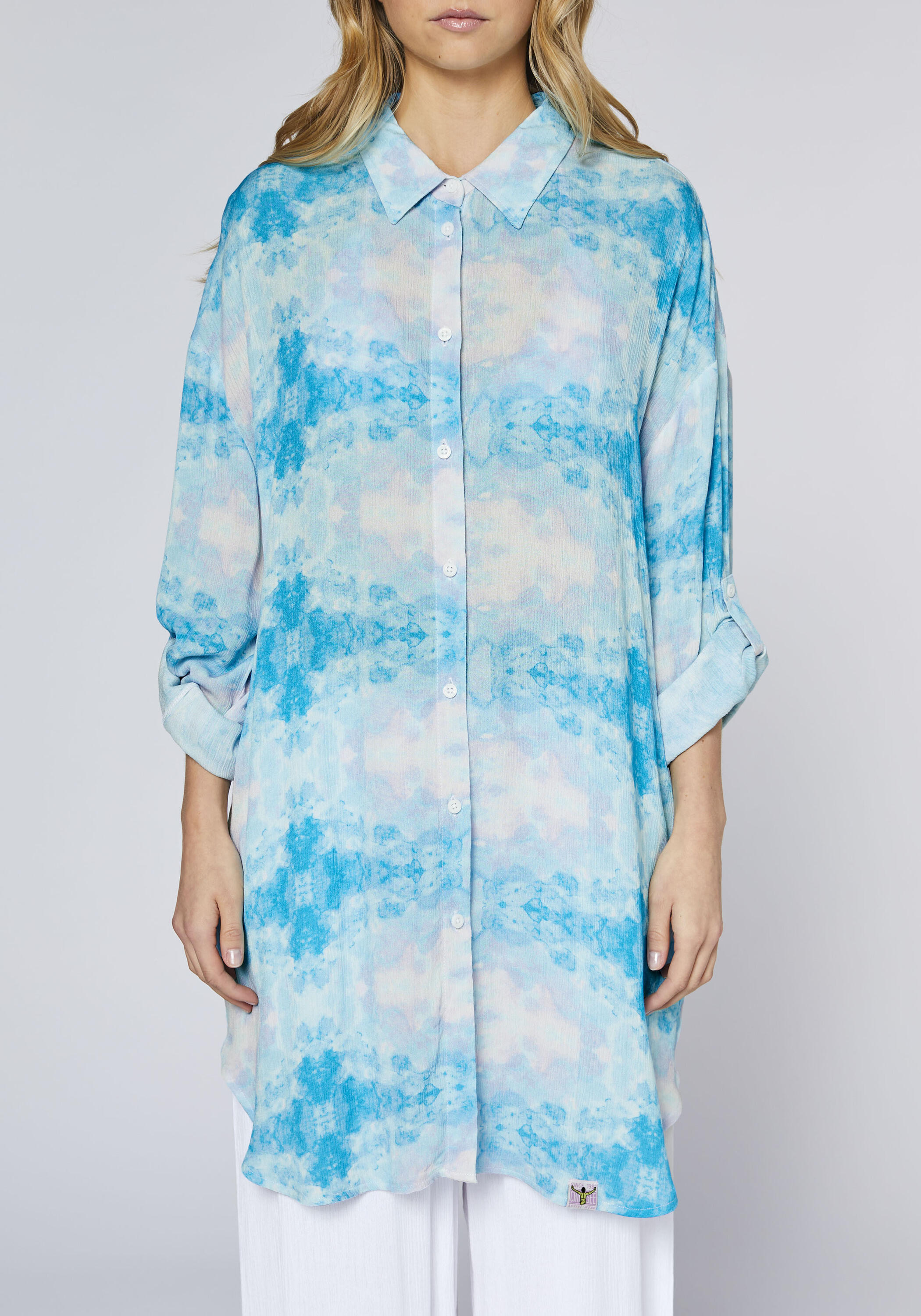 Bluse mit  hochkrempelbaren Ärmeln 7/7