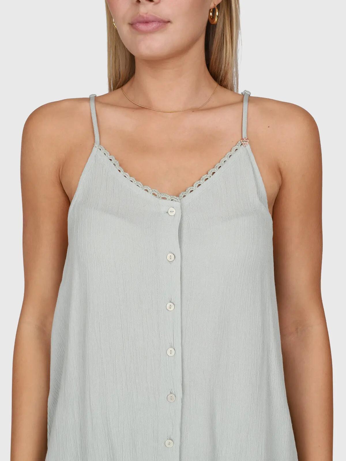 Tanyeal Dames Top Fashion Loose Fit Lightweight Aqua Grey 7/7