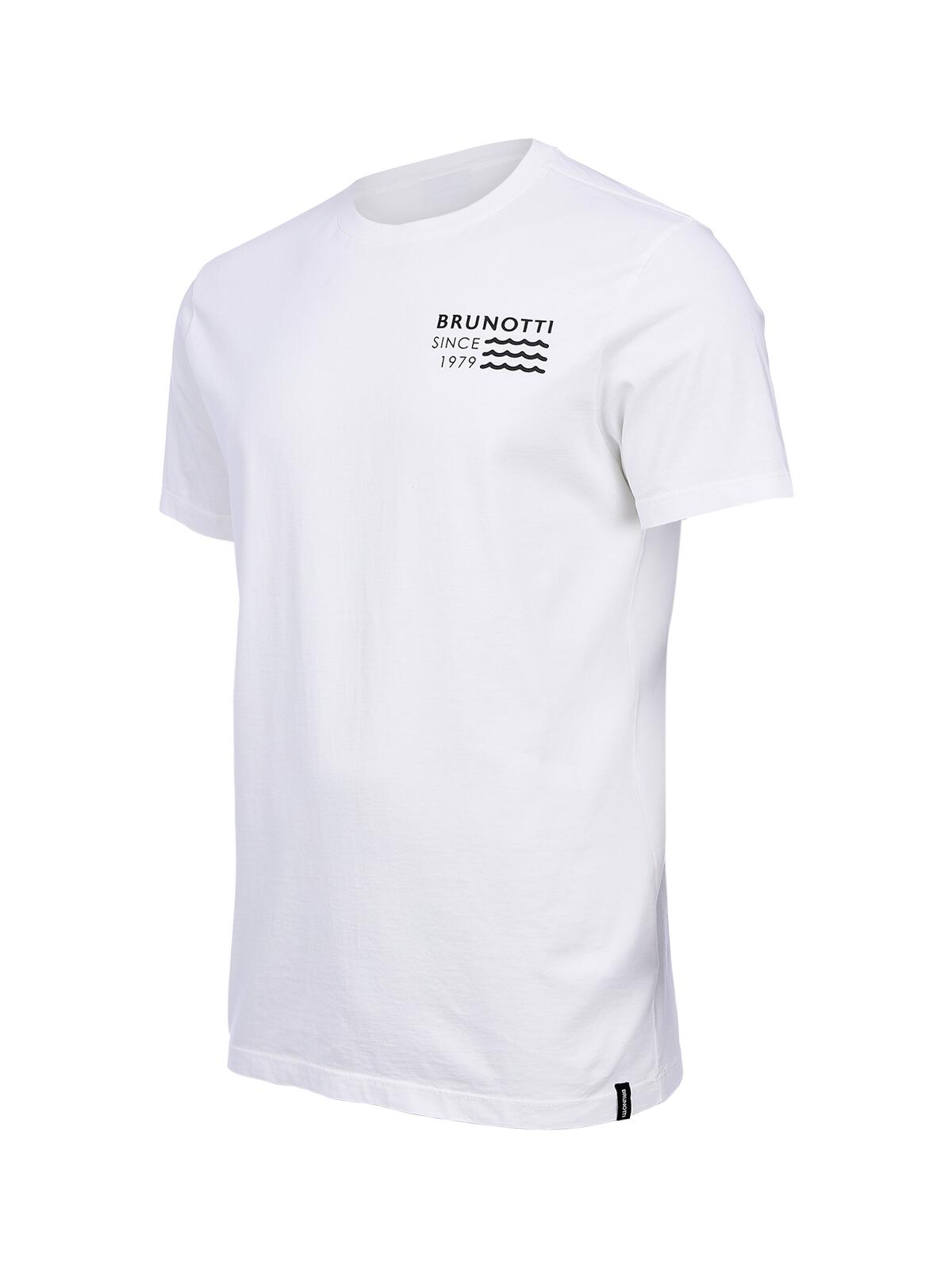 Mennolo Heren T-Shirt Fashion Regular Fit Crewneck Snow 3/6