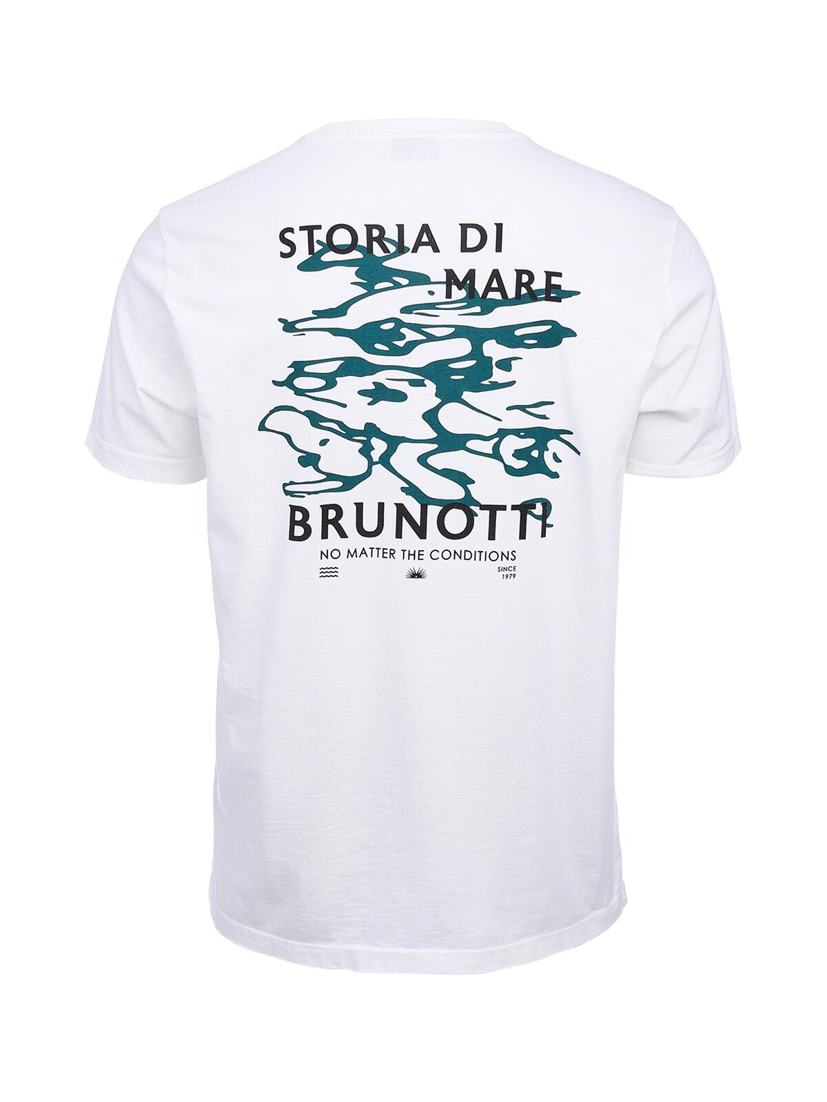Mennolo Heren T-Shirt Fashion Regular Fit Crewneck Snow 2/6