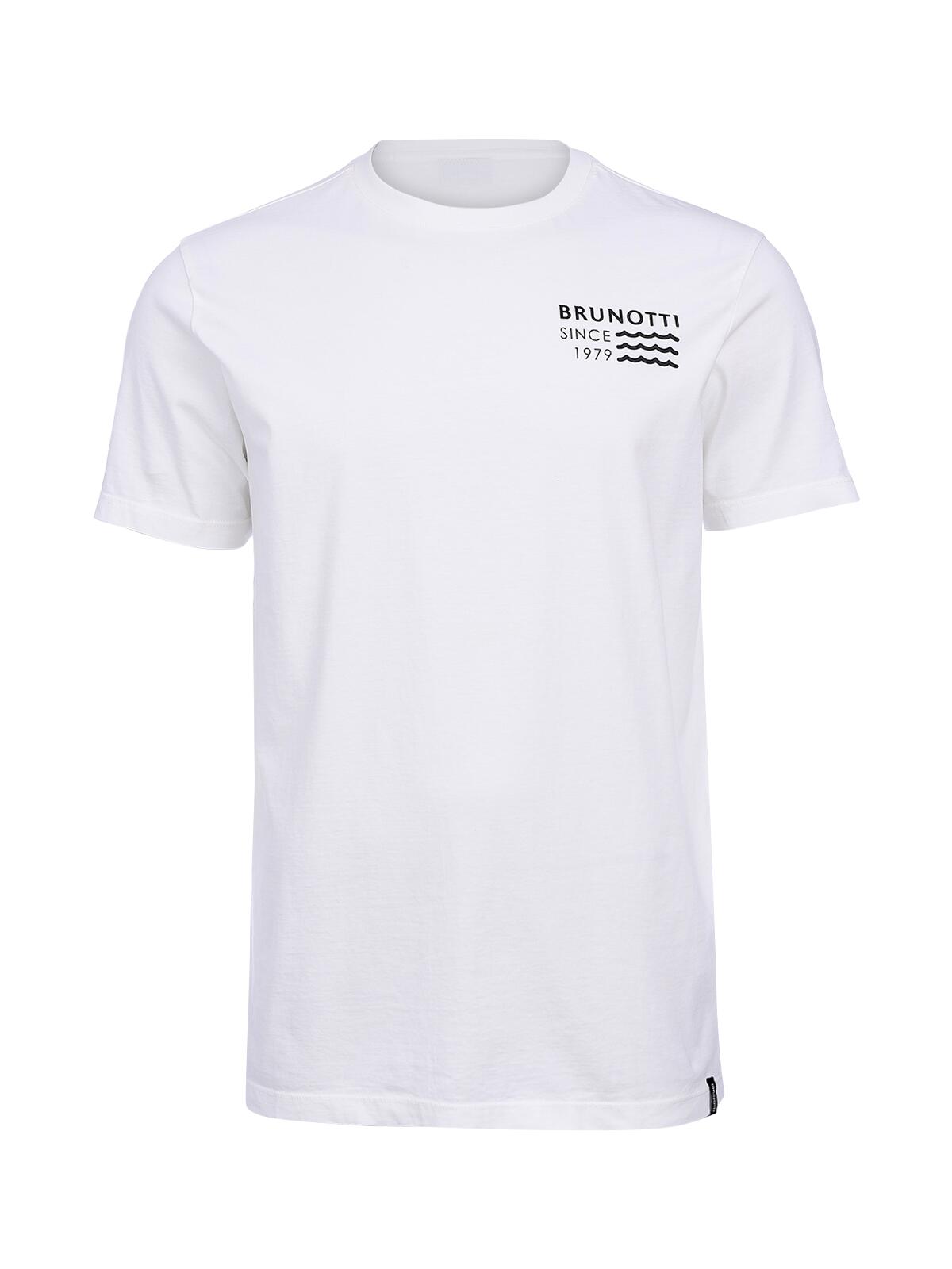 Mennolo Heren T-Shirt Fashion Regular Fit Crewneck Snow 1/6