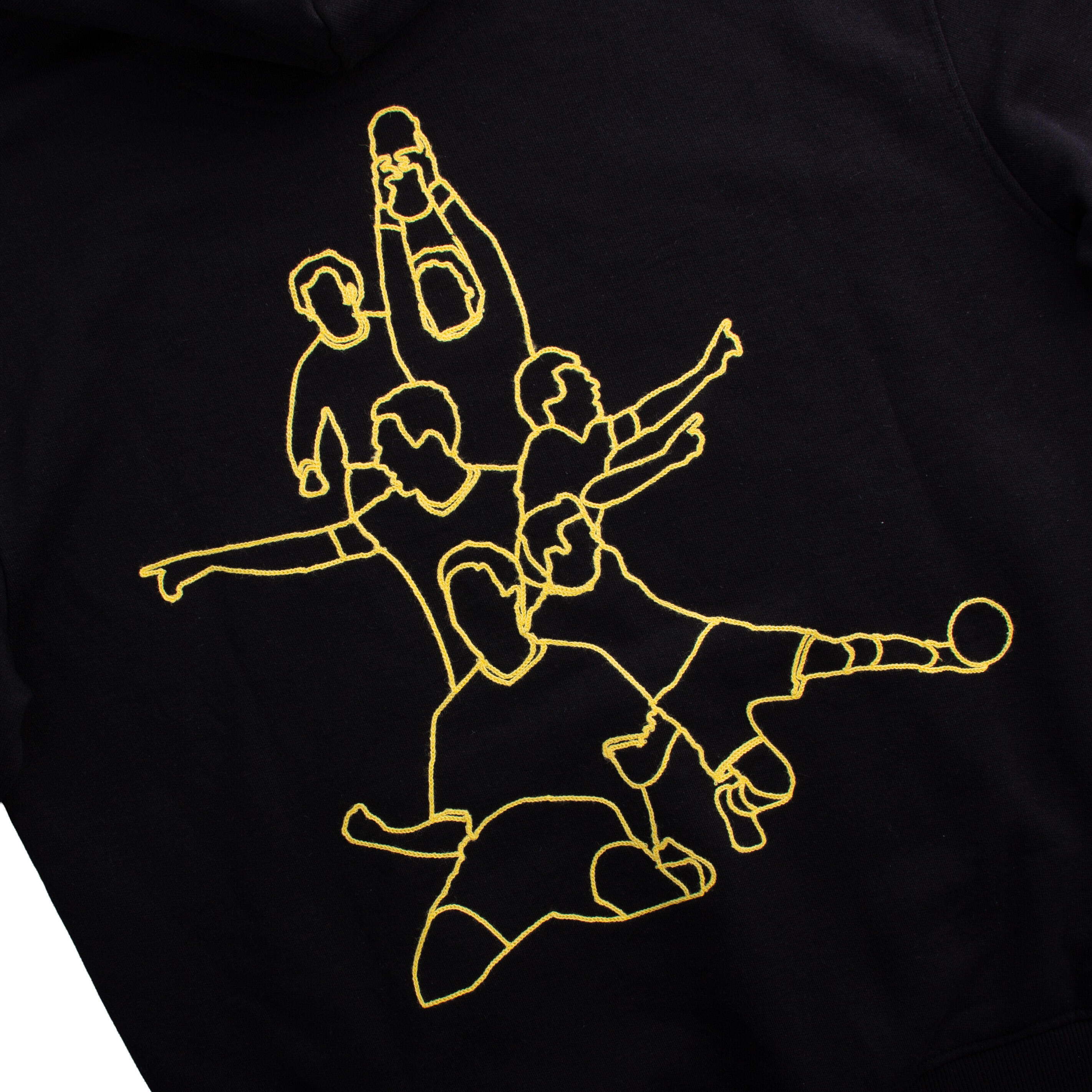 Duitsland Legends - Geborduurde hoodie - Zwart – COPA Football 6/7