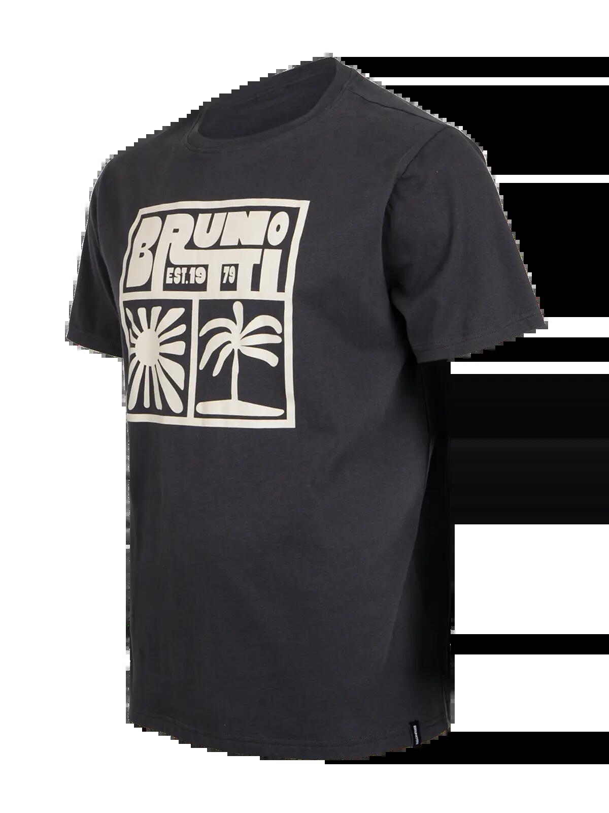 Leeway Heren T-Shirt Fashion Regular Fit Crewneck Black 3/5