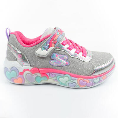 Skechers s lights led kinderschoenen met klittenband