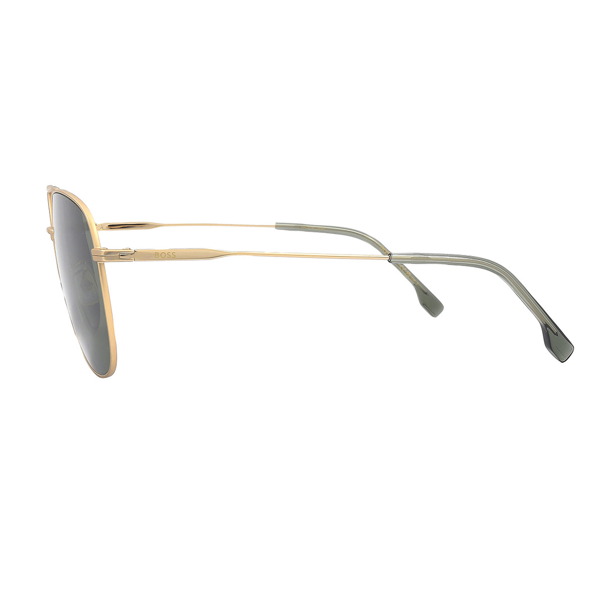 Uomo Opaco Occhiali Da Sole Hugo Boss Oro 3/4