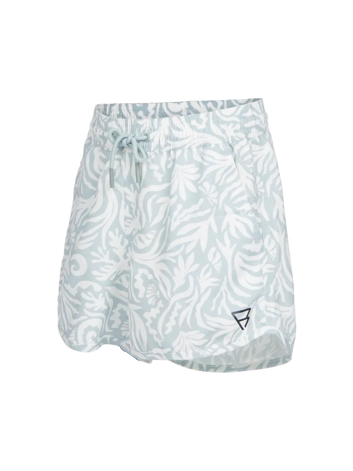 Tulya-Print Mädchen Badehose Wassersport Schnell trocknend Aqua Grey 3/6