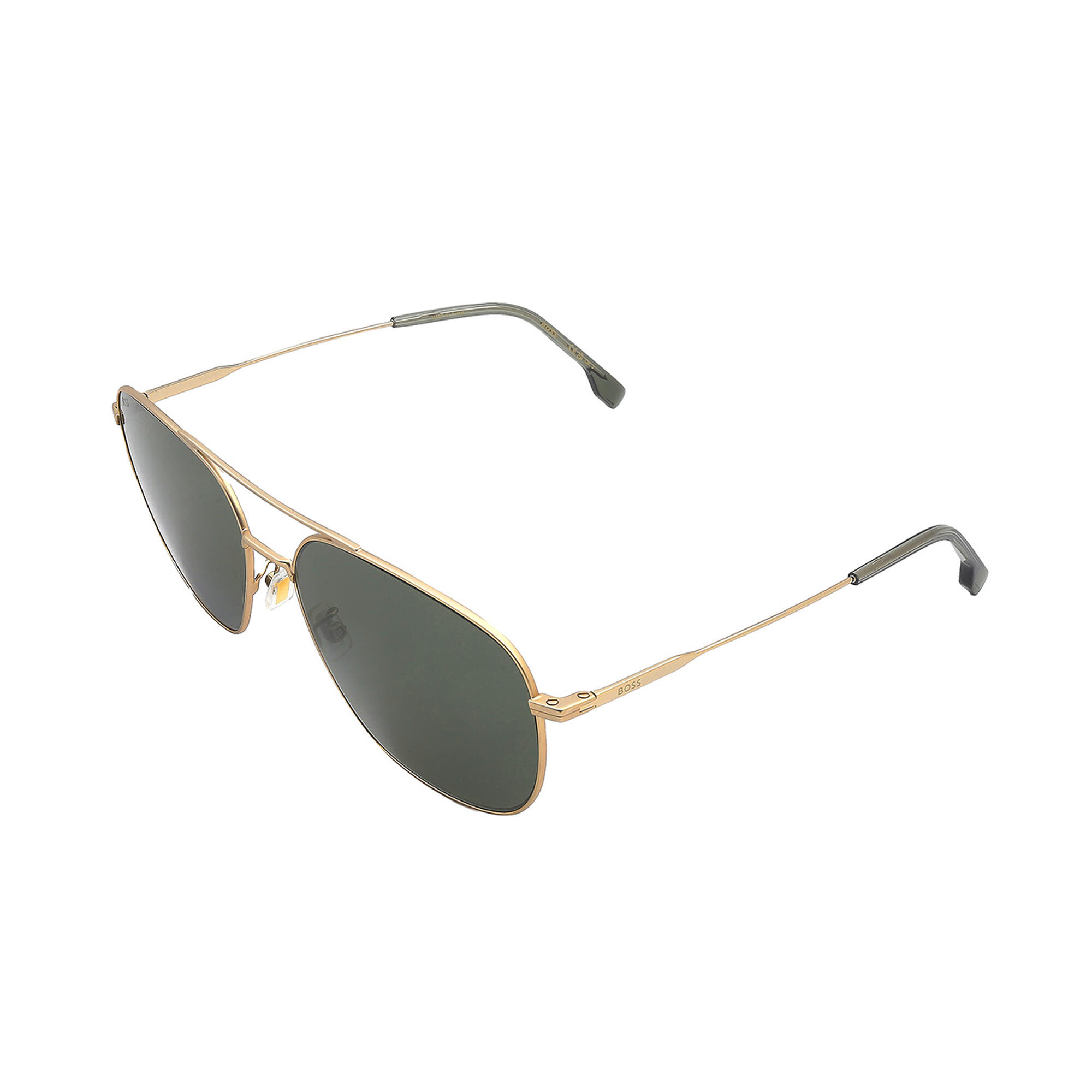 Uomo Opaco Occhiali Da Sole Hugo Boss Oro 4/4