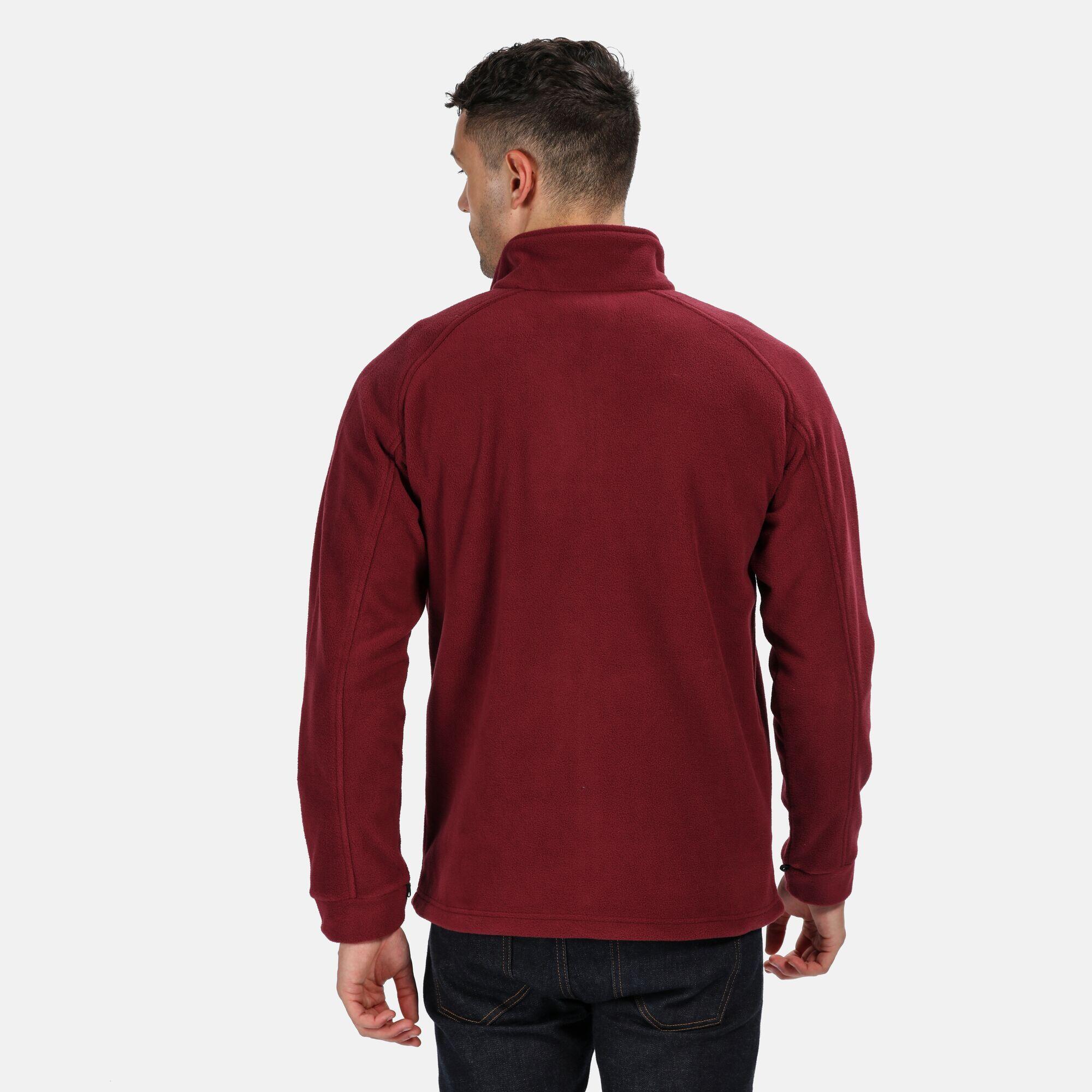 Mens Thor III AntiPill Fleece Jacket (Bordeaux) 3/4