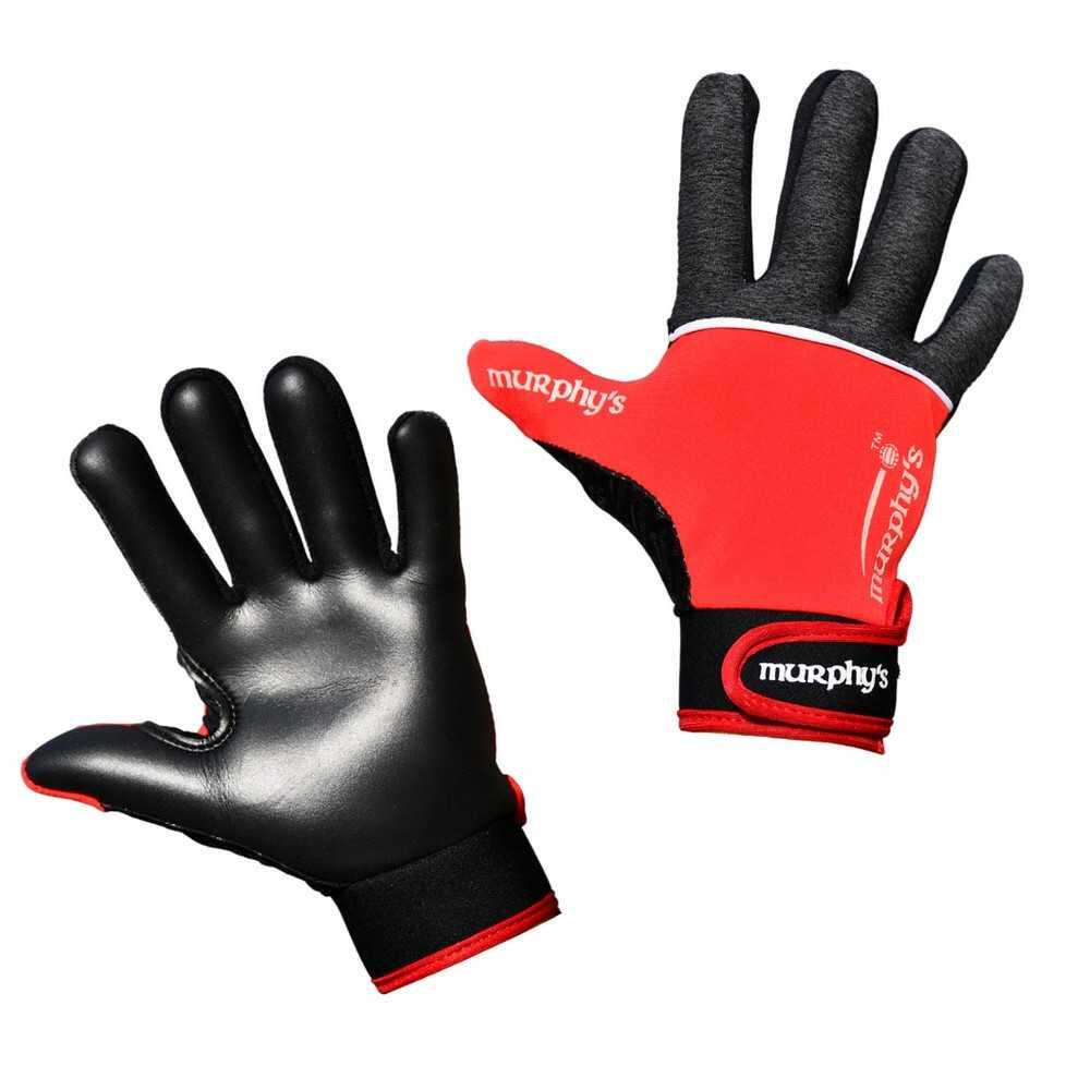 Childrens/Kids V2 Gaelic Gloves (Grey/Red/White) 2/2