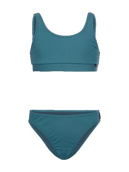 Myla-Rib Meisjes Bikini Set Watersport Basic Bikini Mediterranea