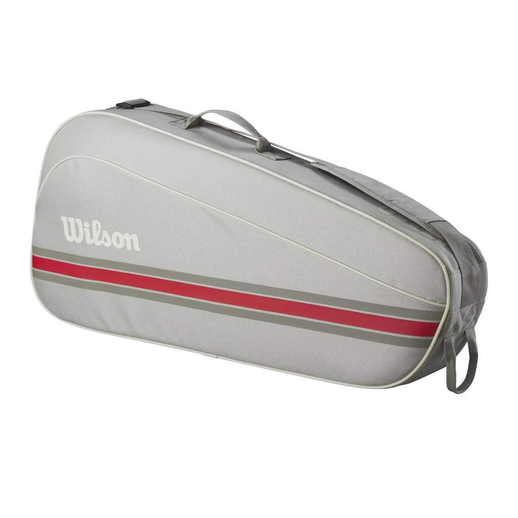Team 3 Tennis Racket Bag (Grey) One Size