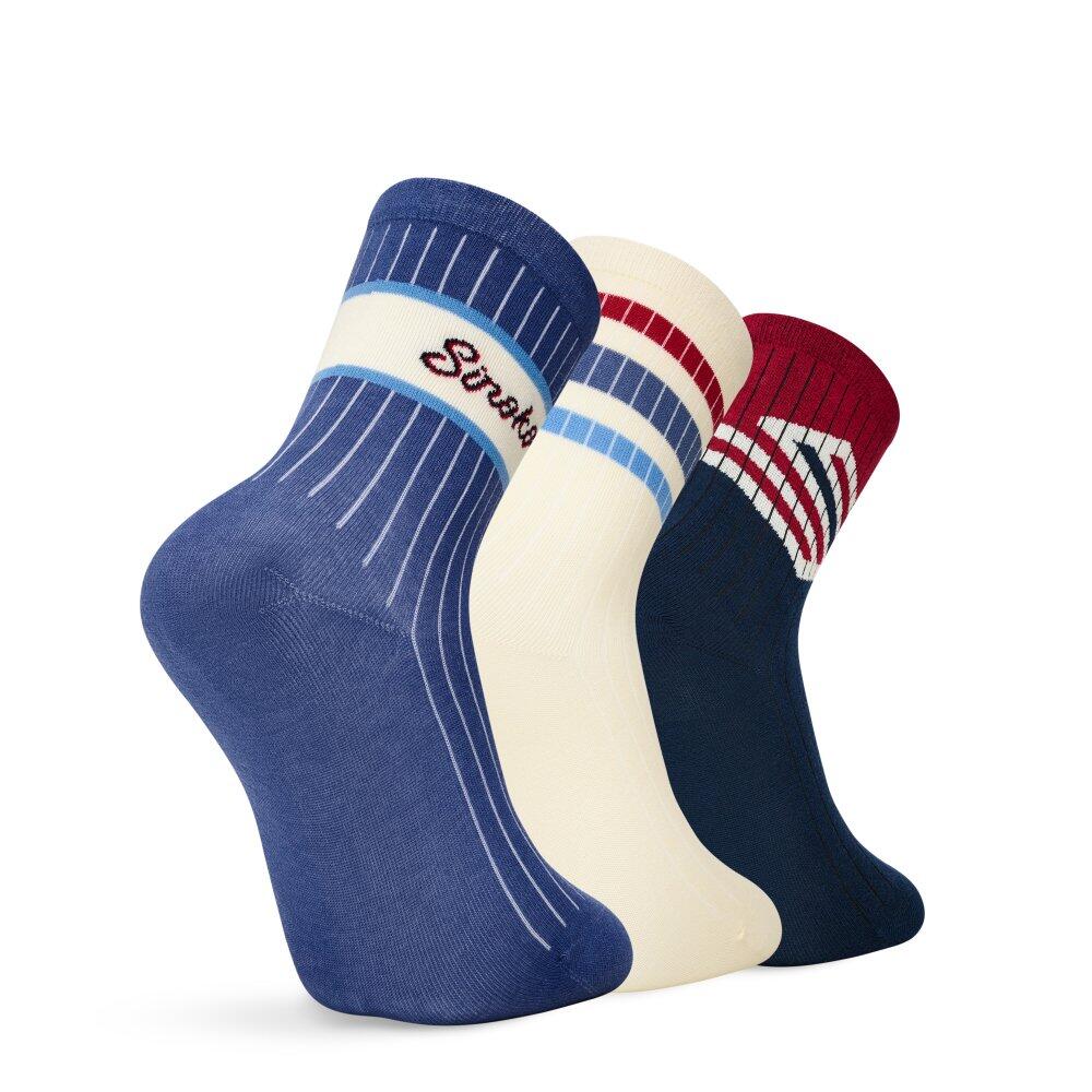 Kinder Lifestyle -baumwollsocken 3er-pack Mini Club Navy Blau 2/6
