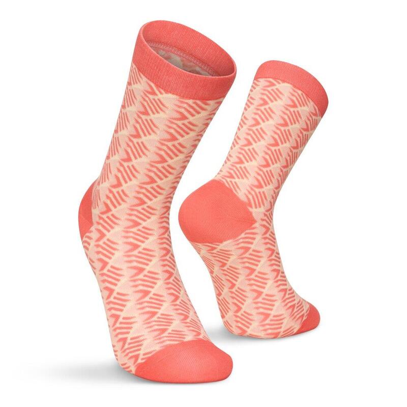 Șosete din bumbac, pachet de 3 Monogram Pink Roz