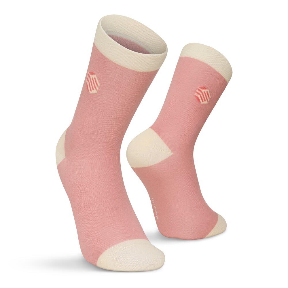 Lot de 3 paires de chaussettes en coton Lifestyle Homme et Femme Monogram Pink R 4/6