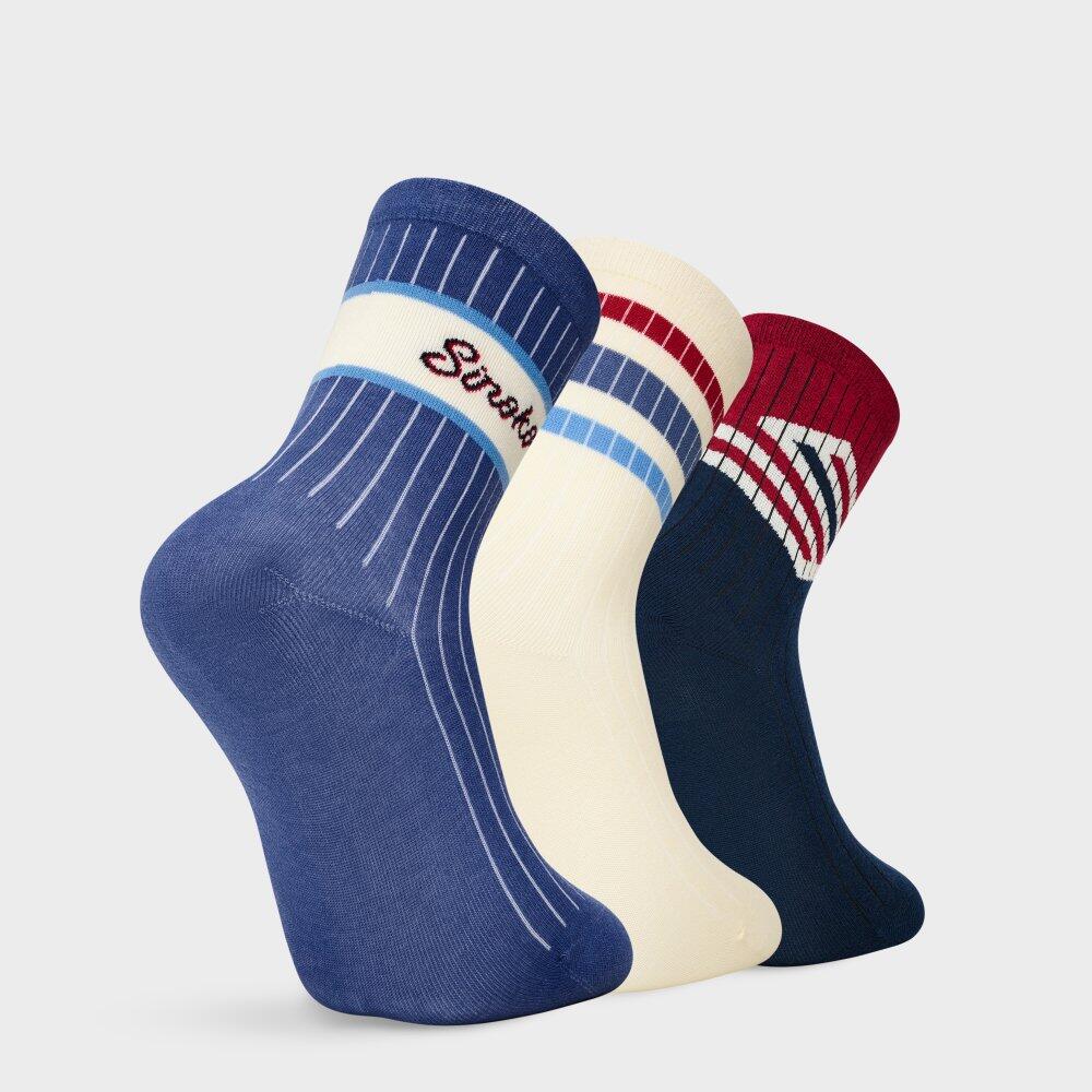 Kinder Lifestyle -baumwollsocken 3er-pack Mini Club Navy Blau 6/6