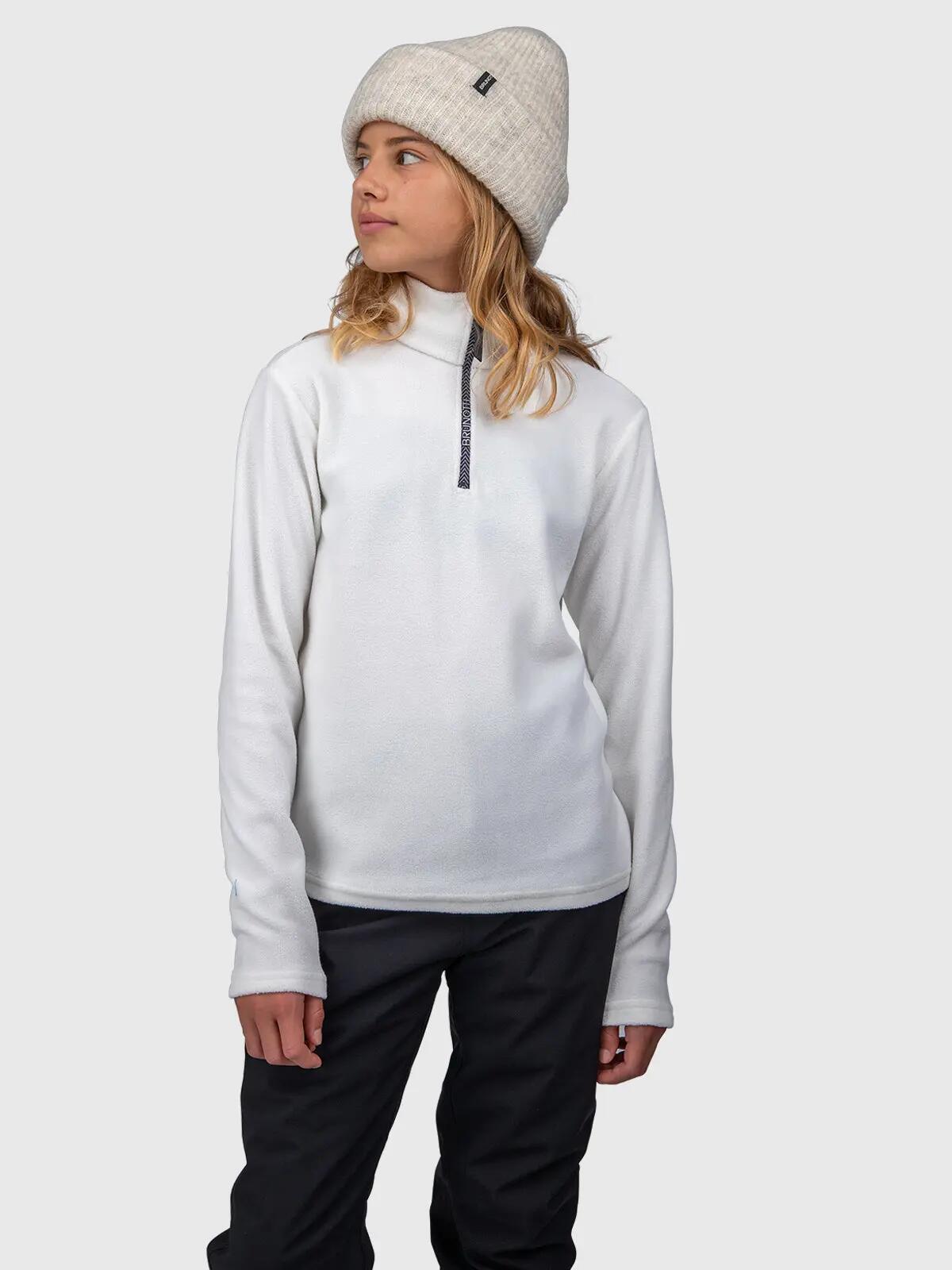 Pile - Sportswear - Bambina - demi-zip, microfleece - Bianco 4/5