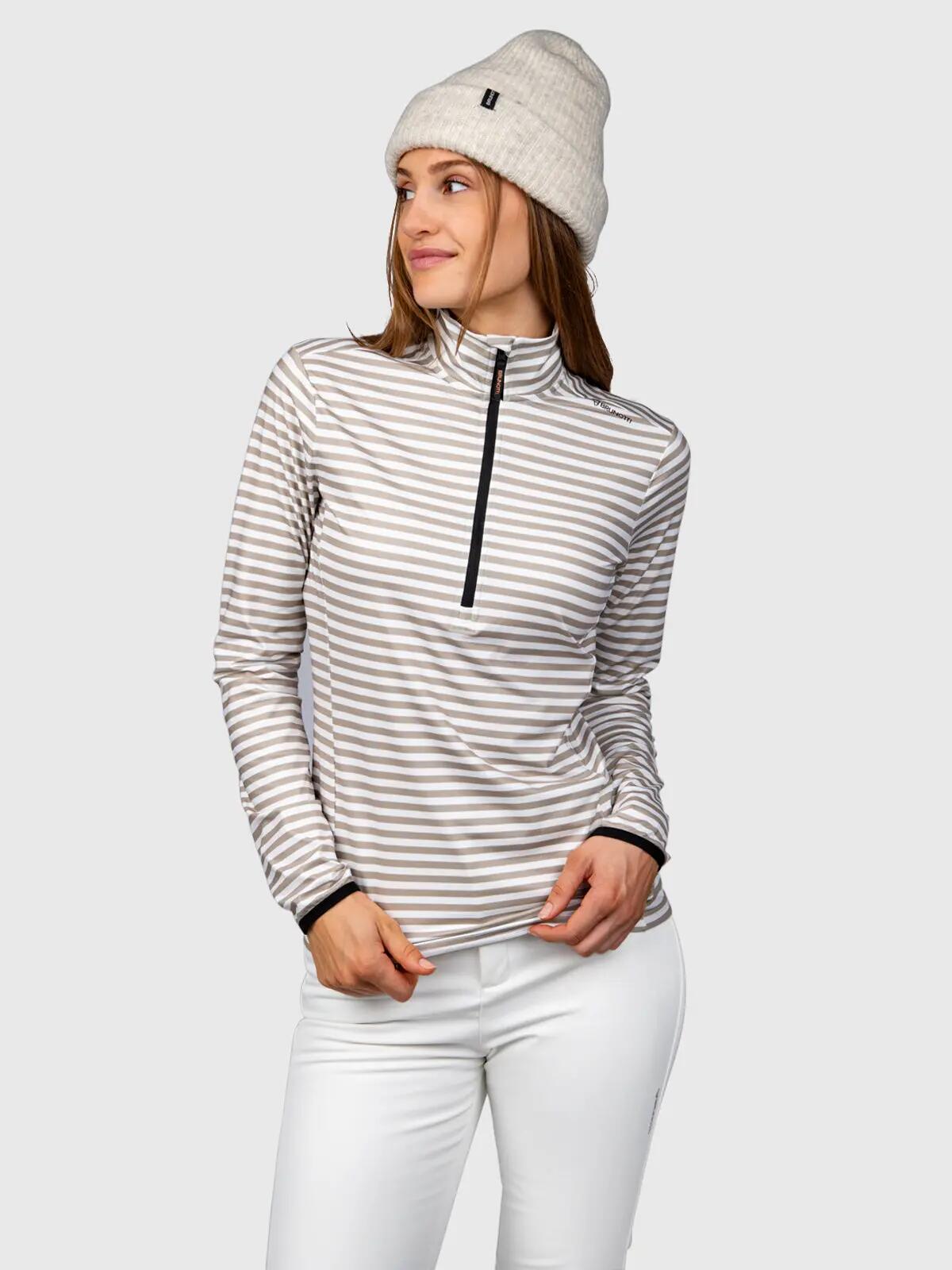 Pile leggero - sportswear - donna - stampato Rodika-Print - bianco/fungi 4/6