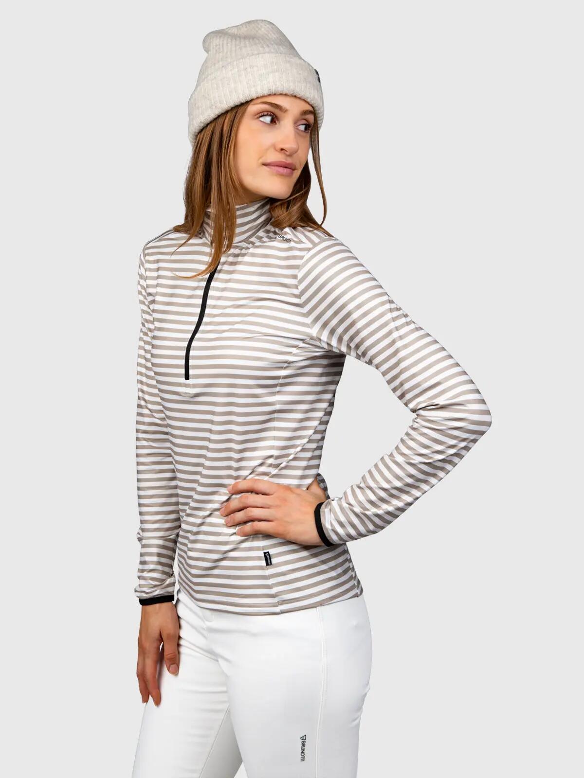 Pile leggero - sportswear - donna - stampato Rodika-Print - bianco/fungi 5/6