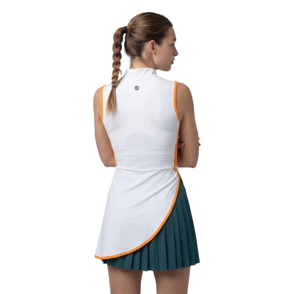 Abito tennis plissettato donna Tweener-W White Bianco 2/6