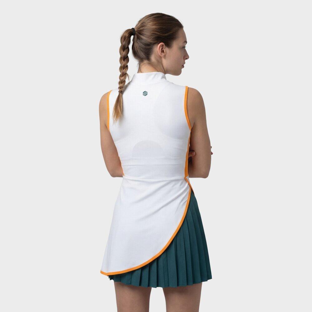 Abito tennis plissettato donna Tweener-W White Bianco 6/6