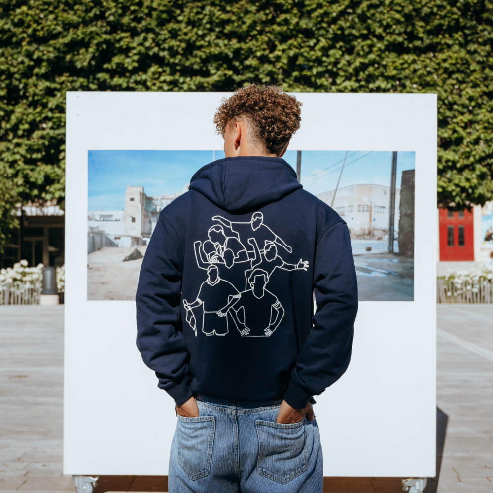 Frankrijk Legends - Geborduurde hoodie - Blauw – COPA Football 2/7