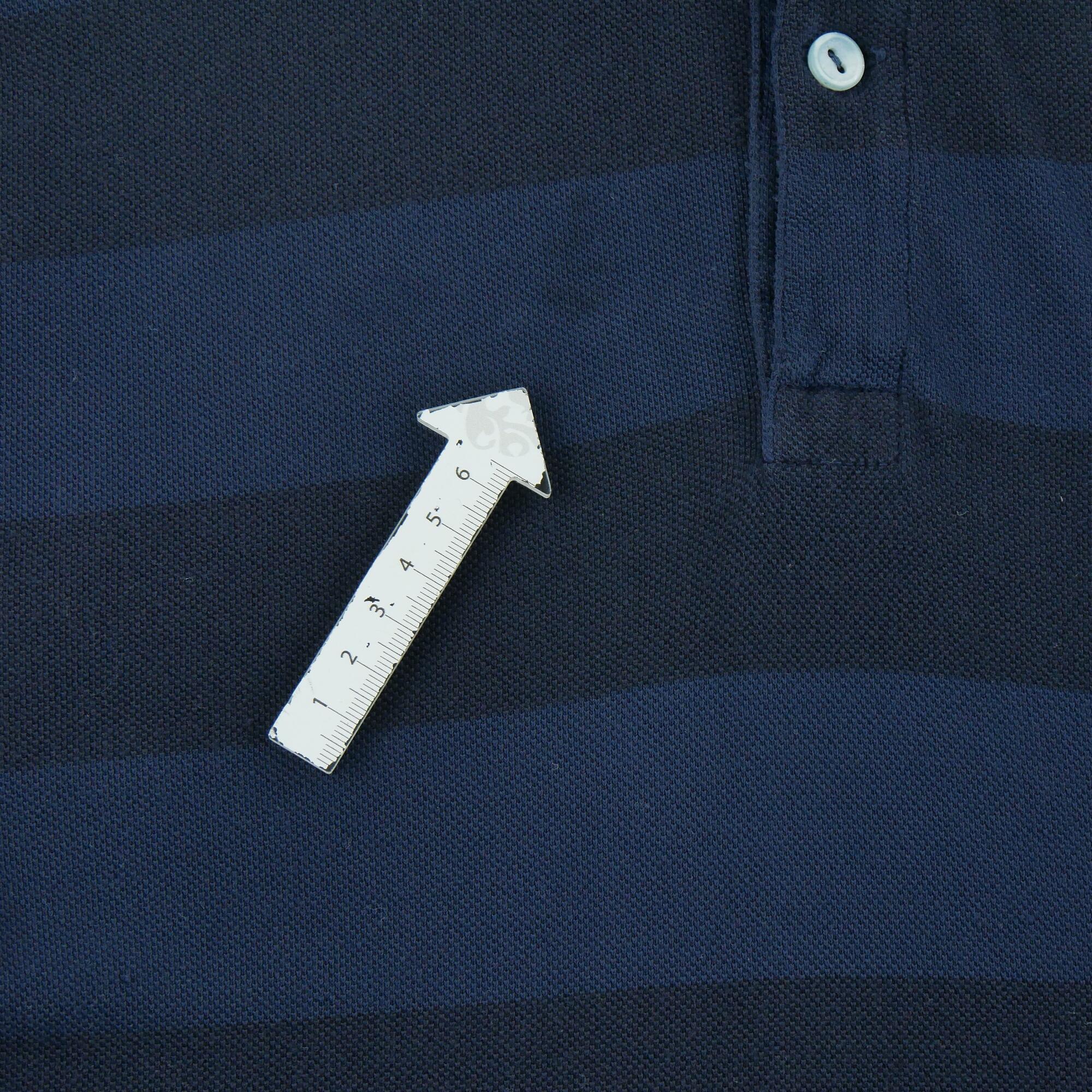 Seconde vie - Polo manches courtes Homme  Marine - Bon état 7/7