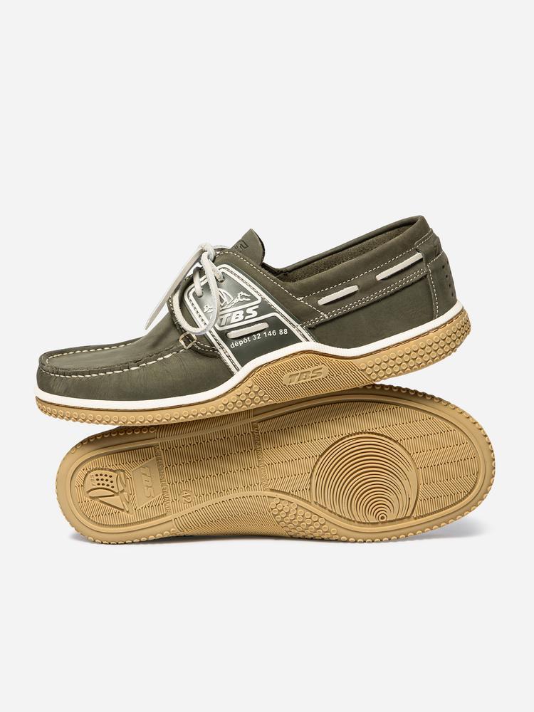 Chaussures bateau homme GLOBEK Cactus / Miel 5/5