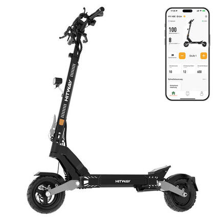 Foldable Electric Scooter 1373Wh 110km Range 10" Vacuum Tires H10 Pro
