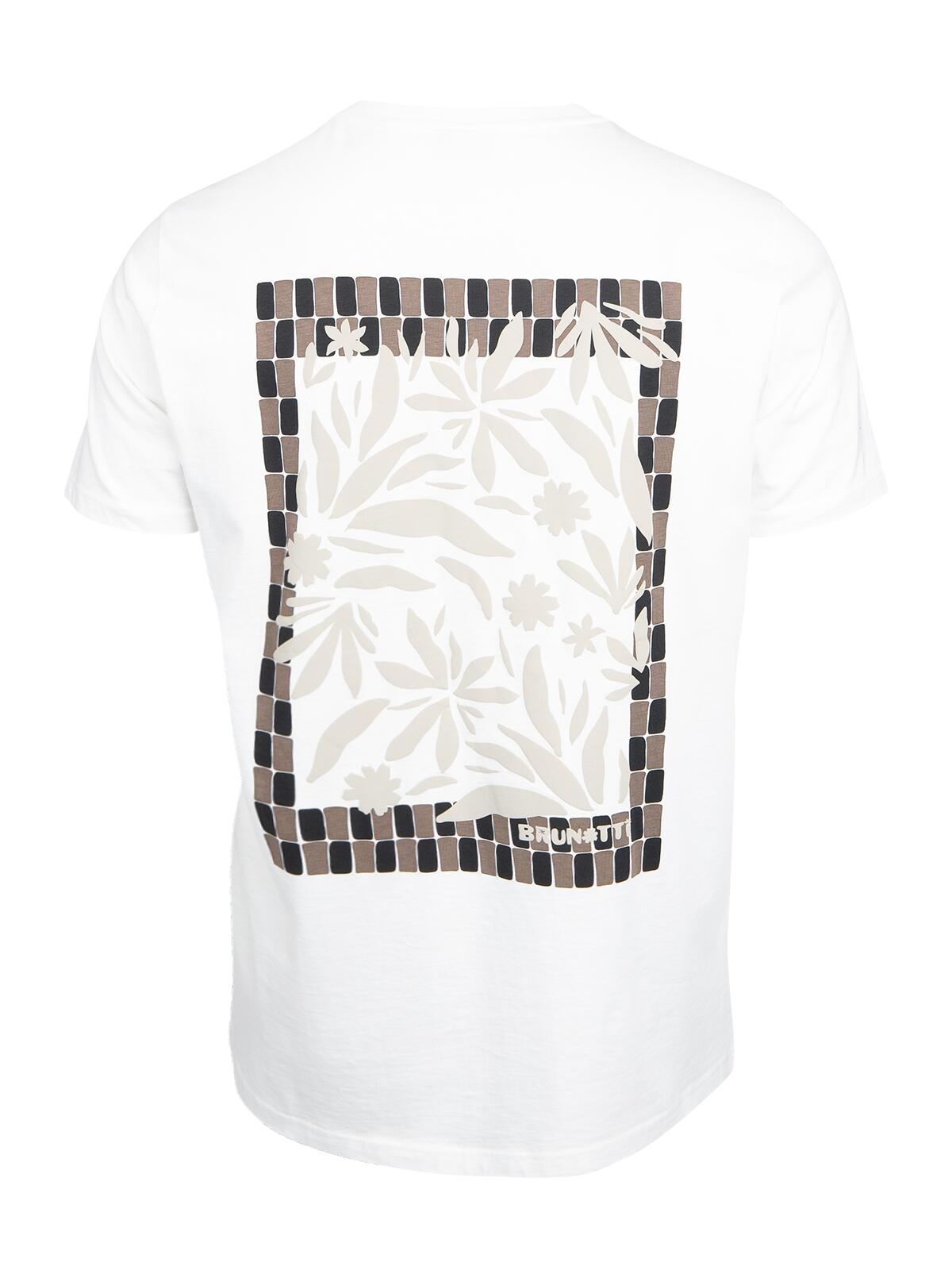 Pietros Heren T-shirt Mode Regular Fit Crewneck Snow 2/6