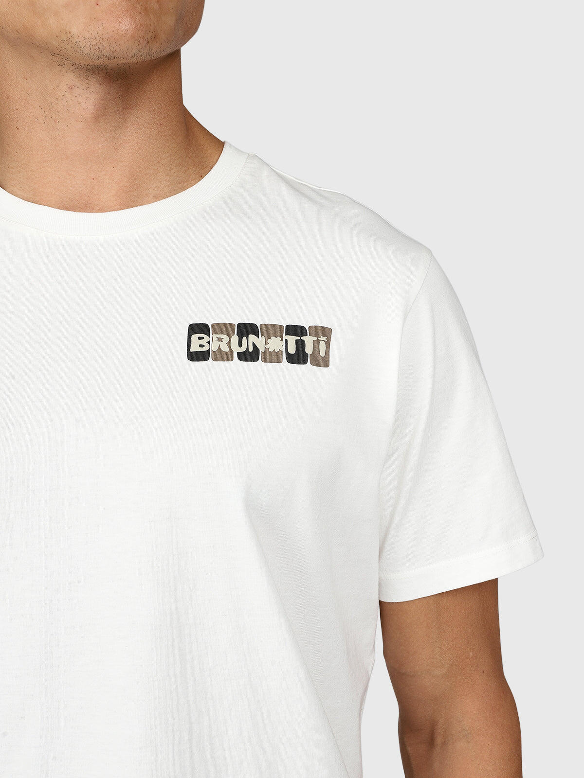 Pietros Heren T-shirt Mode Regular Fit Crewneck Snow 6/6