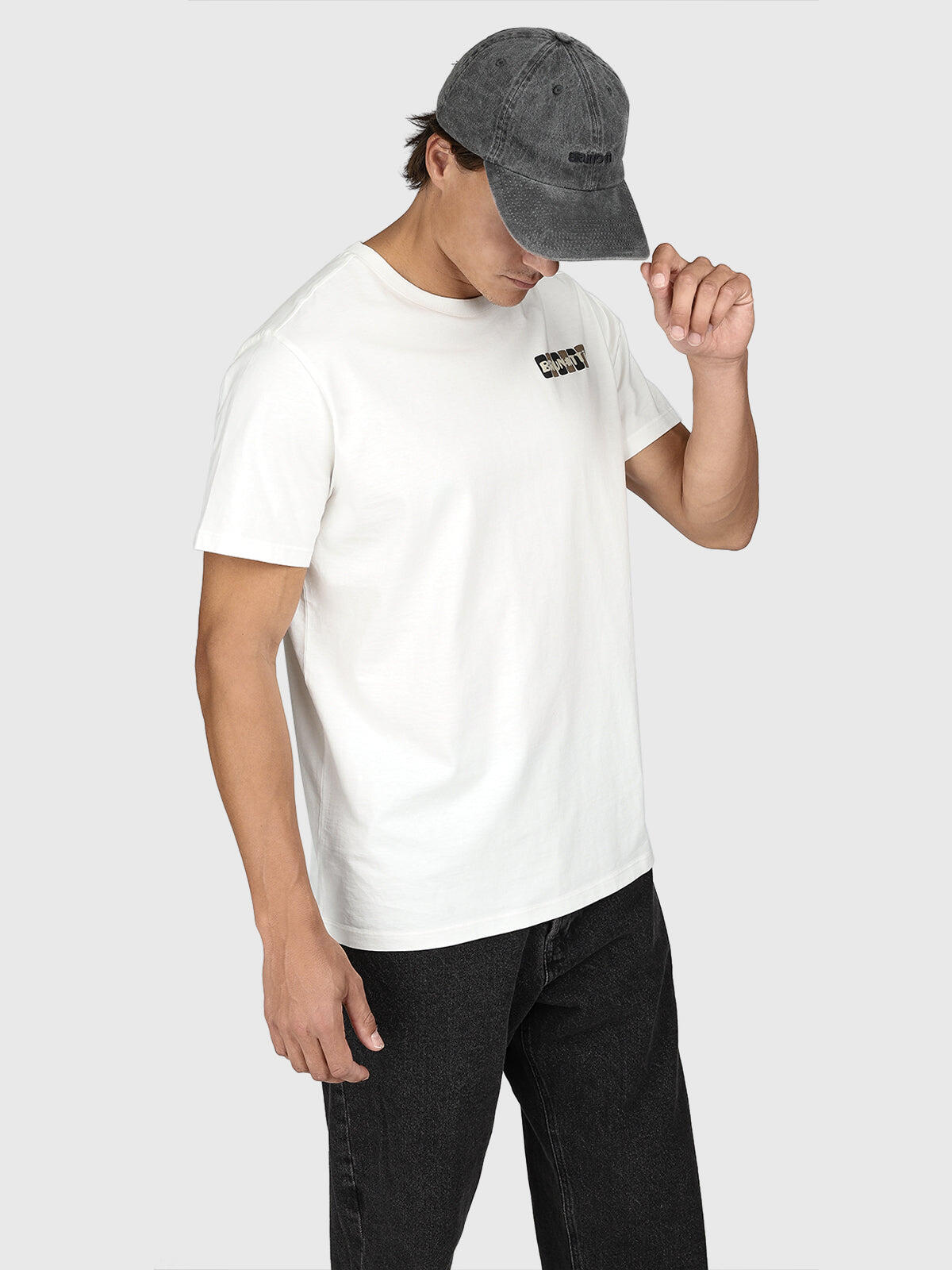 Pietros Heren T-shirt Mode Regular Fit Crewneck Snow 5/6