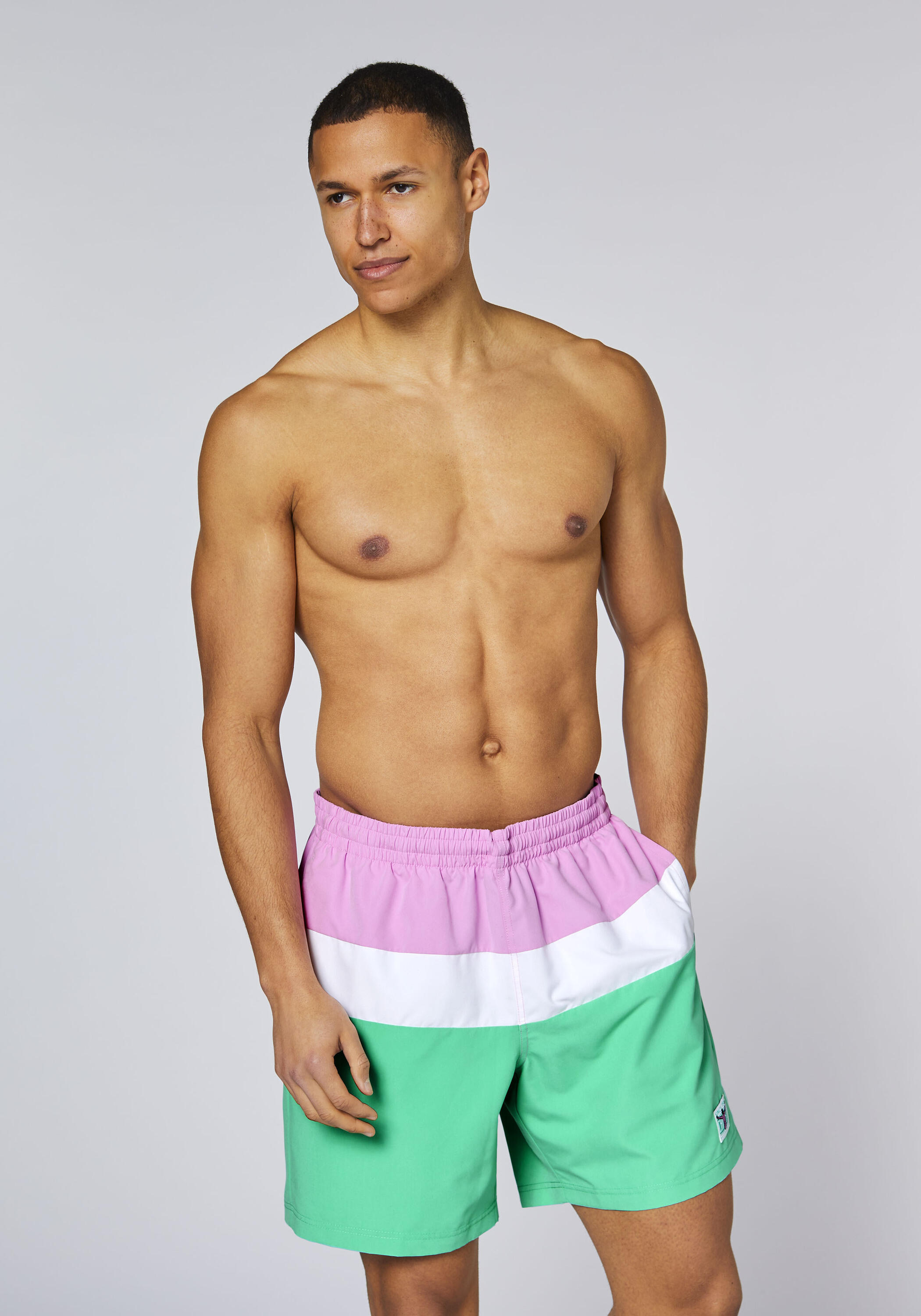Badehose mit Blockstreifen 3/7