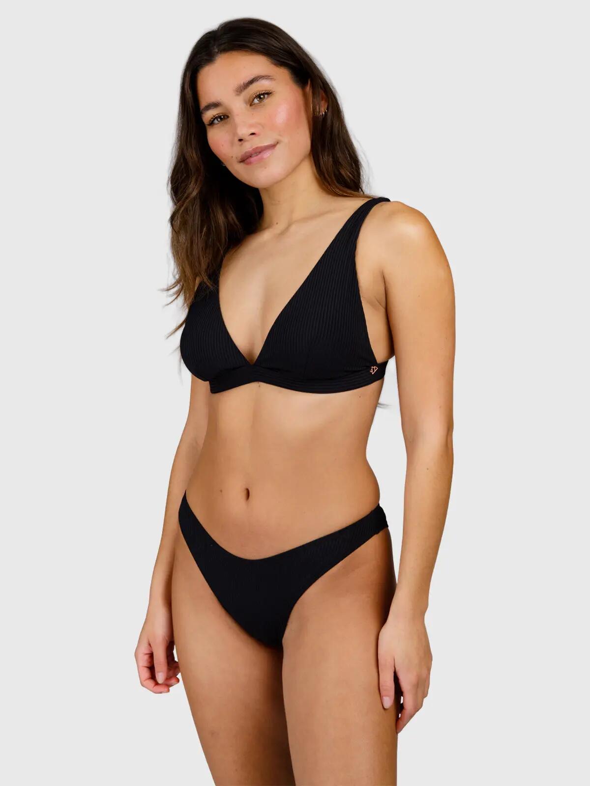 Fortelle-Rib Dames Bikini Top Watersport Removable padding Black - Rib 5/6