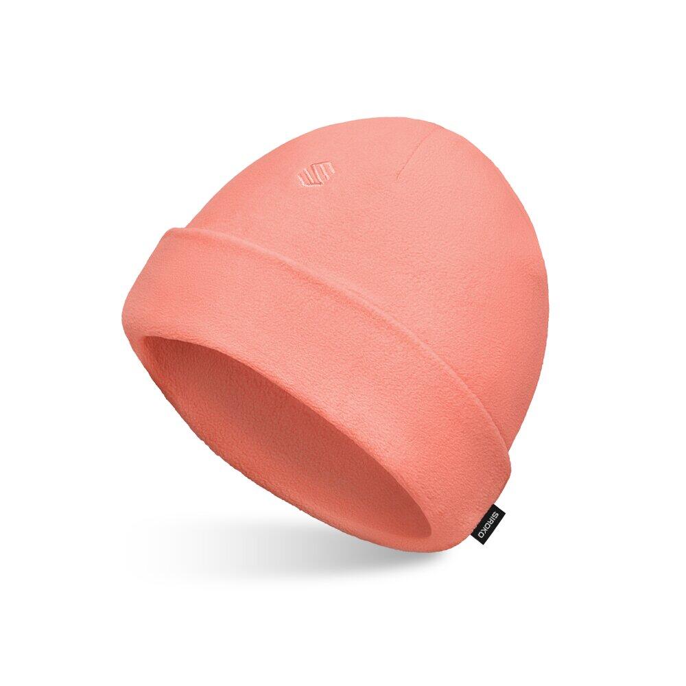 Bonnet de randonnée en polaire Homme et Femme Aysen Coral Orange 3/6