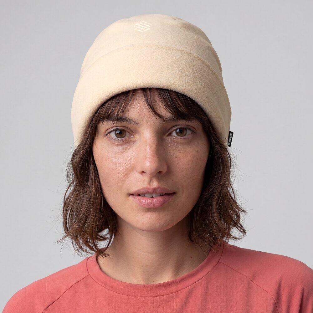 Bonnet de randonnée en polaire Homme et Femme Aysen Sand Beige 5/6