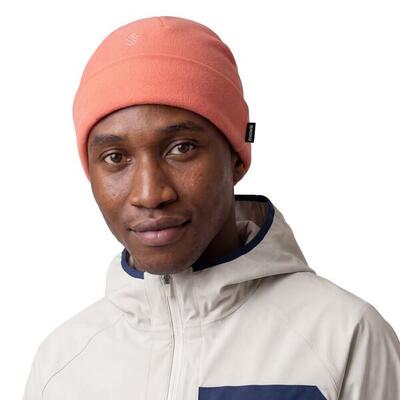 Heren en dames fleece wandelmuts aysen coral oranje