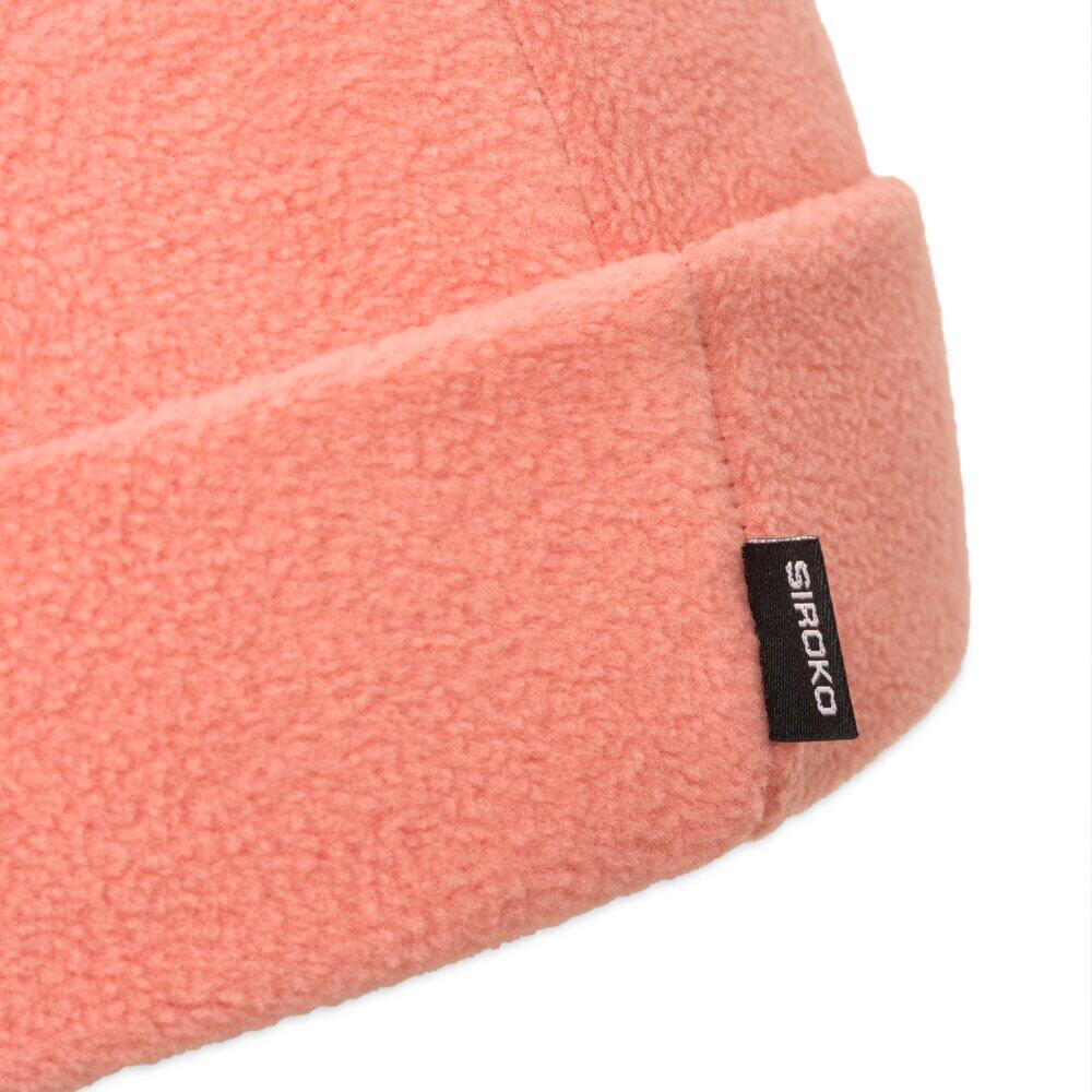 Bonnet de randonnée en polaire Homme et Femme Aysen Coral Orange 4/6