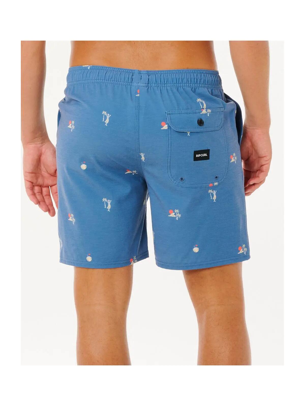 Męskie boardshorty surfingowe RIP CURL Skelly Breach Volley niebieskie 3/5