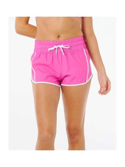 Damskie boardshorty surfingowe RIP CURL High Waist Retro Volley 3 różowe