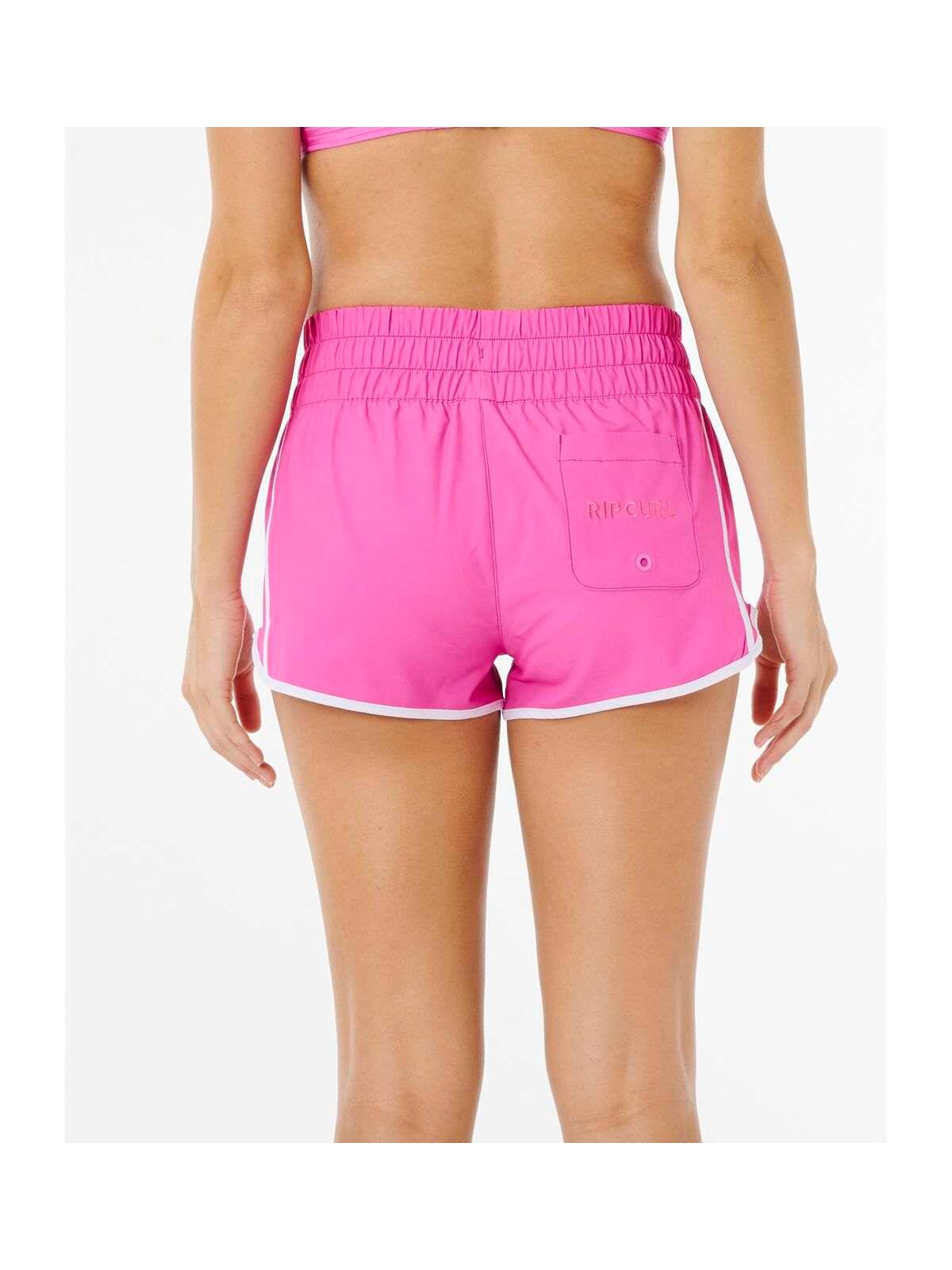 Damskie boardshorty surfingowe RIP CURL High Waist Retro Volley 3 różowe 3/7