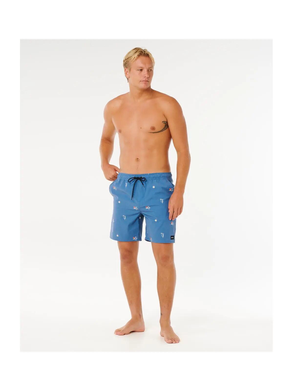 Męskie boardshorty surfingowe RIP CURL Skelly Breach Volley niebieskie 4/5