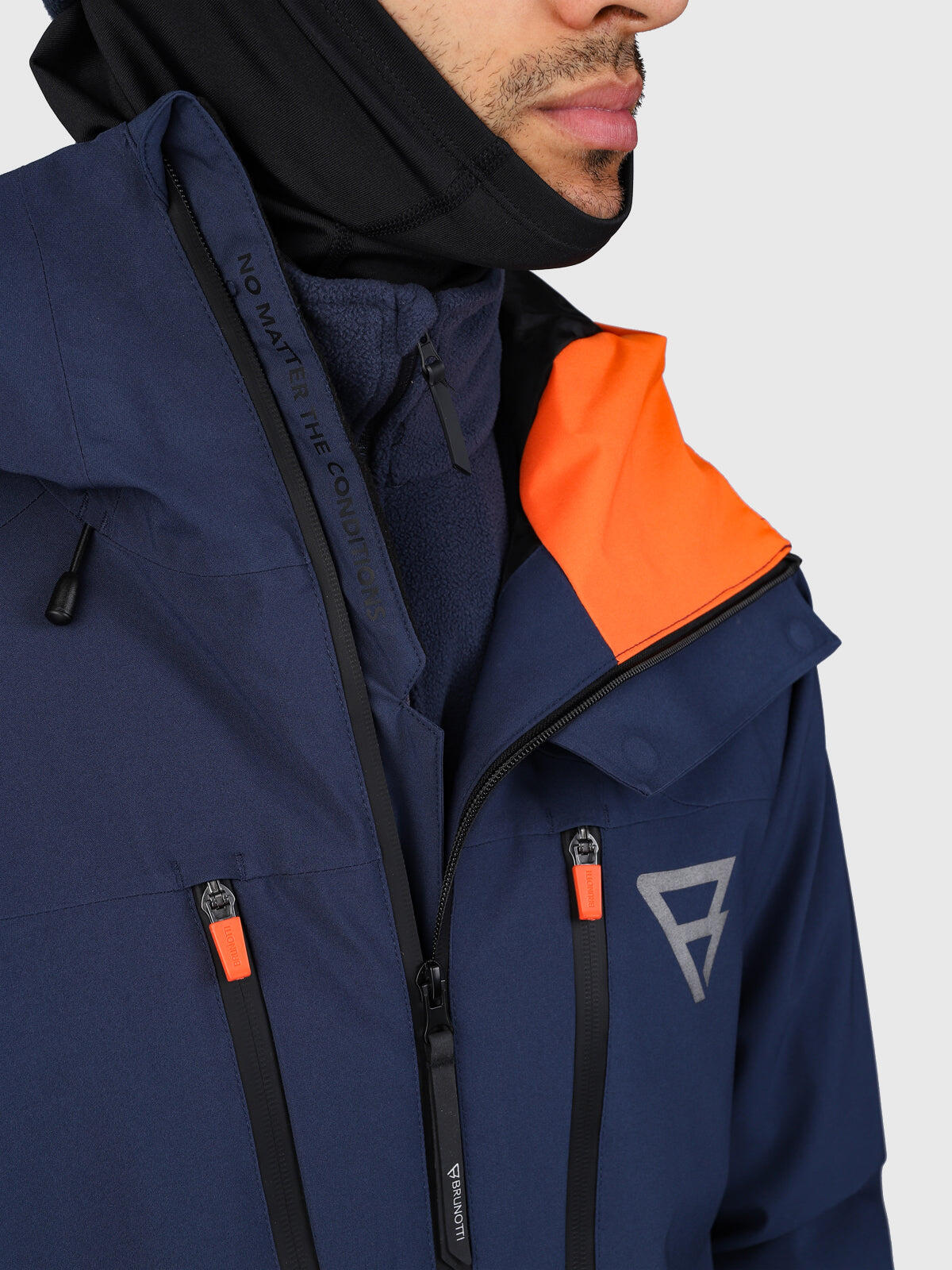 Kendron Heren Snow Jacket Wintersport 20K Water repellent Indigo Blue 6/6