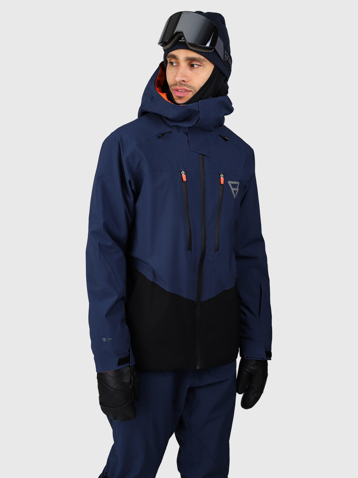 Kendron Heren Snow Jacket Wintersport 20K Water repellent Indigo Blue 5/6