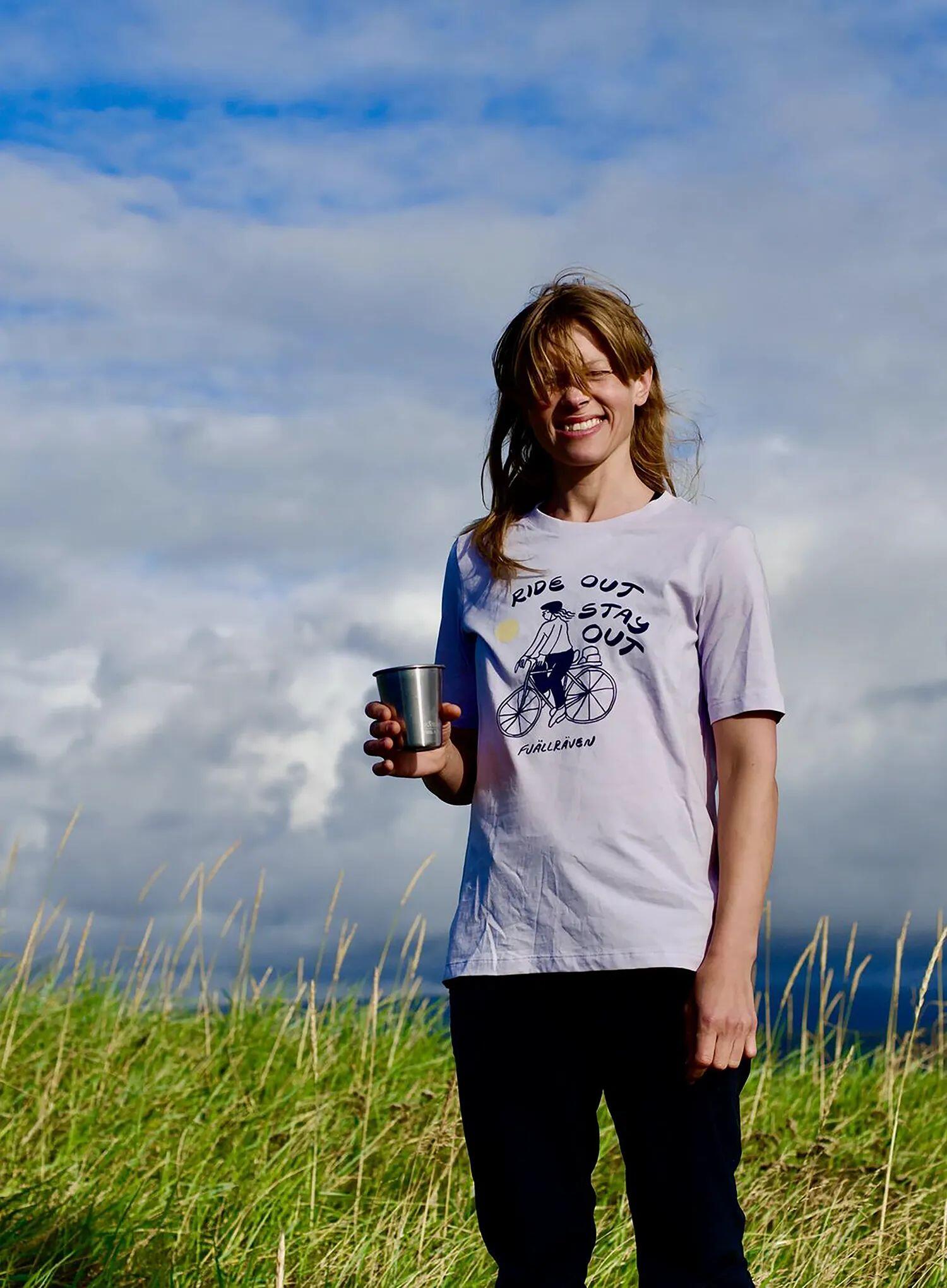 Koszulka bawełniana damska Fjallraven Hoja Ivag T-shirt 2/7