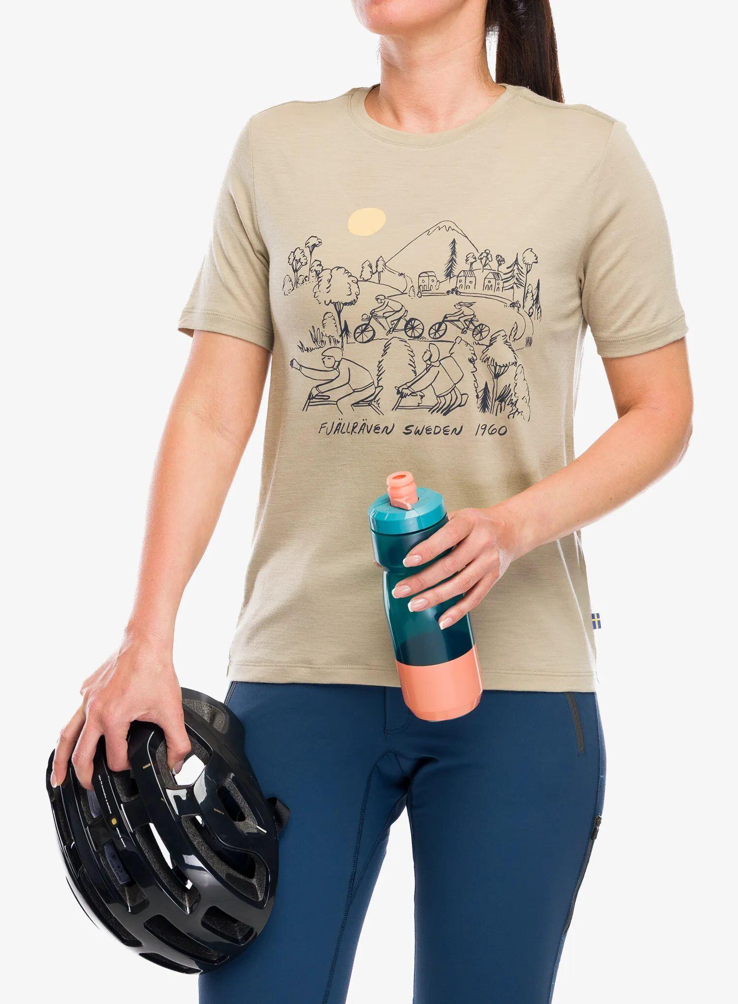 Koszulka rowerowa damska Fjallraven Hoja Lugnt Wool T-shirt 7/7