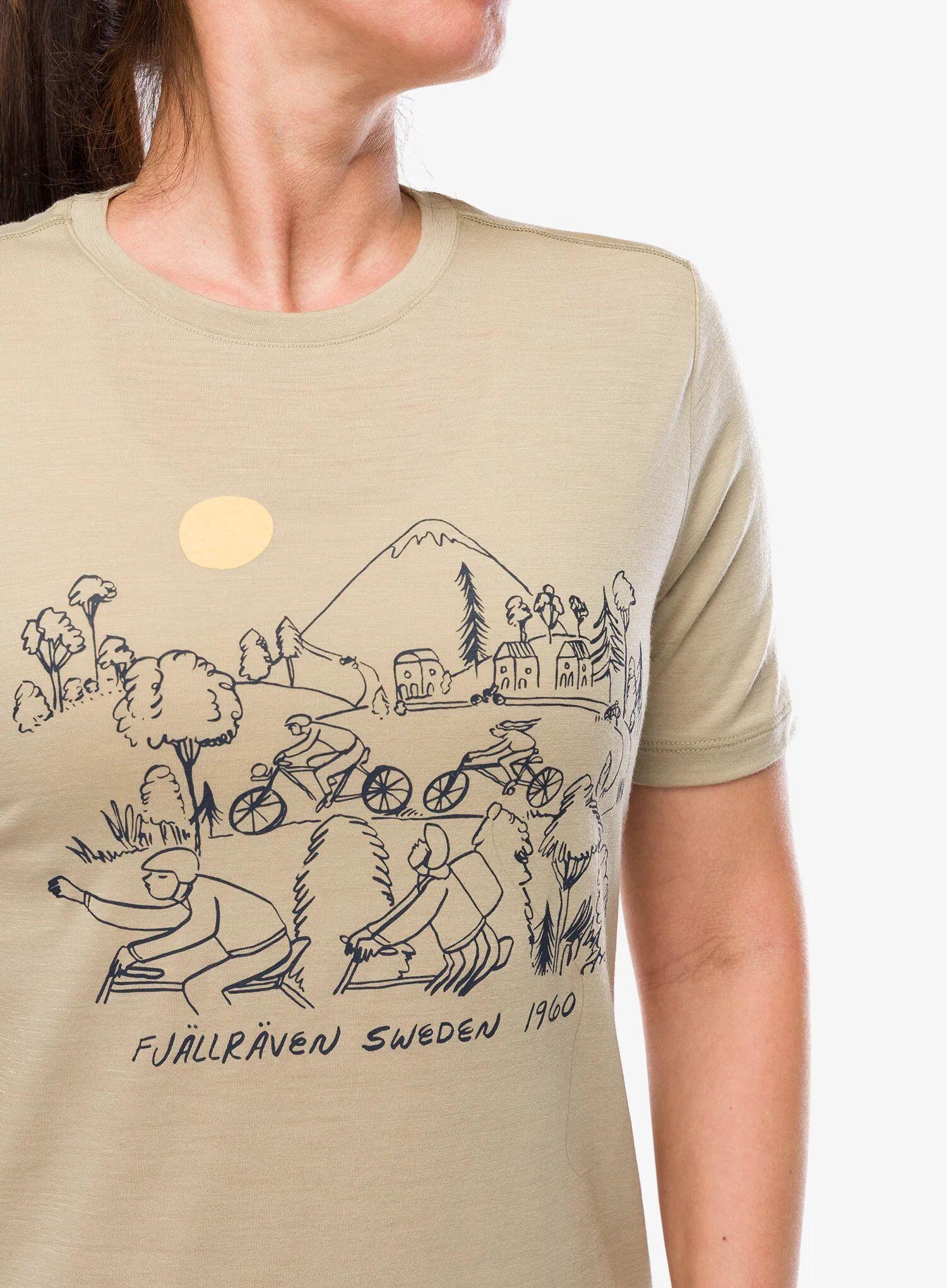 Koszulka rowerowa damska Fjallraven Hoja Lugnt Wool T-shirt 5/7