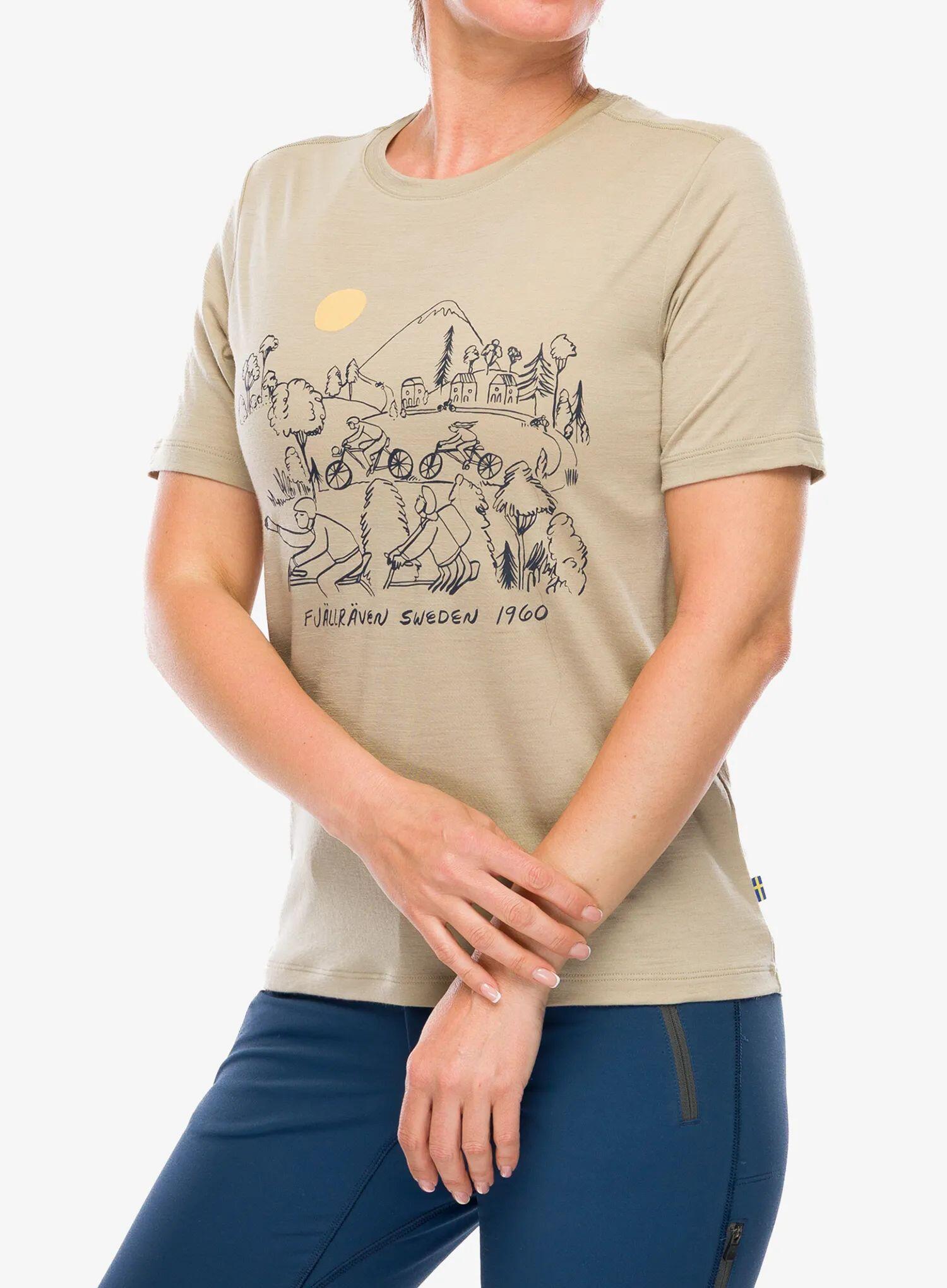 Koszulka rowerowa damska Fjallraven Hoja Lugnt Wool T-shirt 4/7